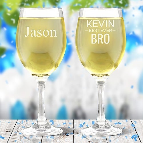 Engraved Wine Glasses