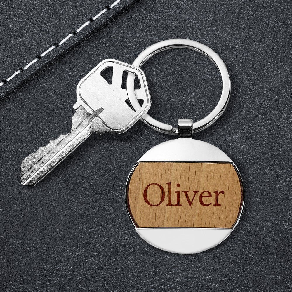 Engraved Round Keyrings