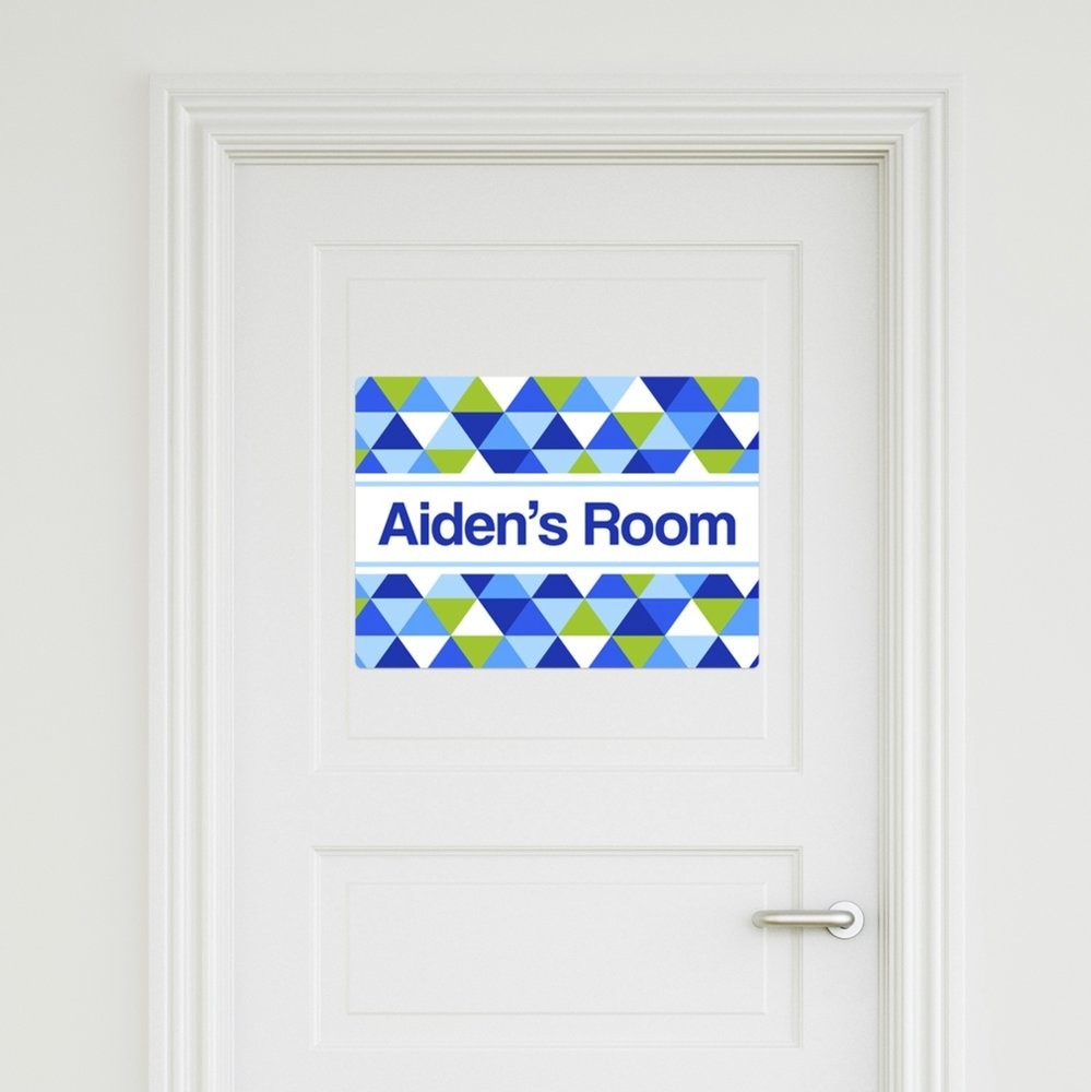 Geometric Door Sign