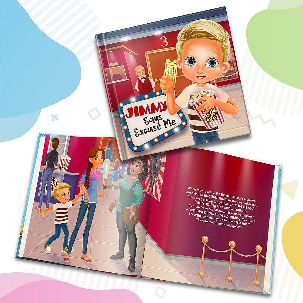 "Says Excuse Me" Personalised Story Book