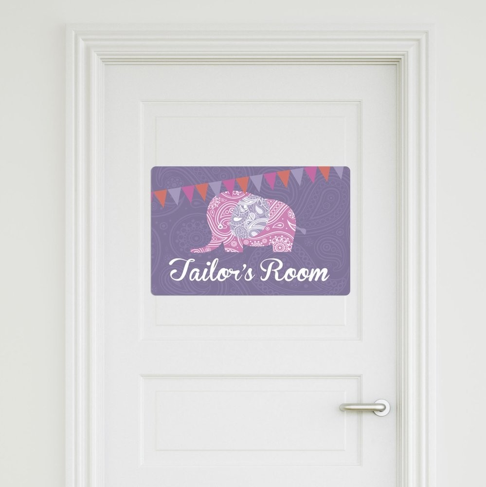 Elephant Door Sign Elephant Door Sign