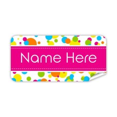 Bubbles Rectangle Name Label