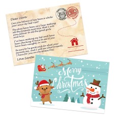 Winter Santa Postcard