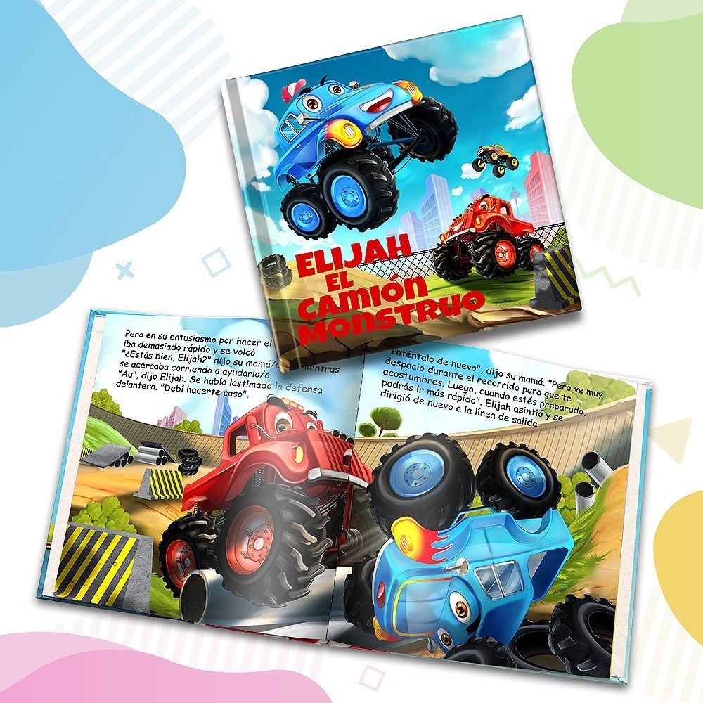 "El Monster Truck" Libro de cuentos personalizado - MX|US-ES|ES
