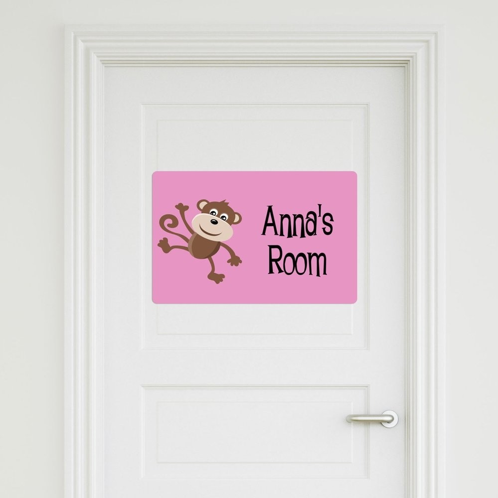 Monkey Door Sign