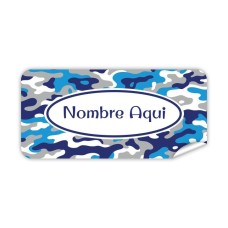 Etiqueta Rectangular  Camuflaje 
