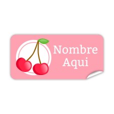Etiqueta Rectangular  Cereza