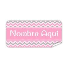 Etiqueta Rectangular  Chevron