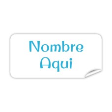 Etiqueta Rectangular Clásica 