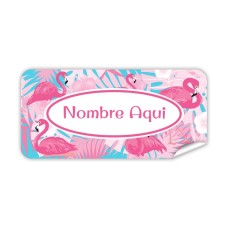 Etiqueta Rectangular Flamenco
