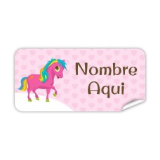 Etiqueta Rectangular Pony