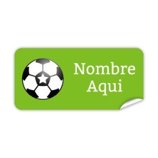 Etiqueta Rectangular  Fútbol