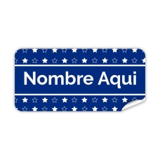 Etiqueta Rectangular  Estrella