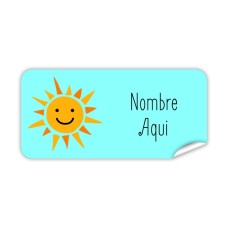 Etiqueta Rectangular  Sol