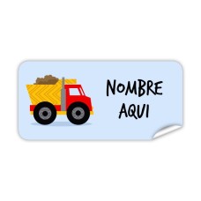 Etiqueta Rectangular  Camión