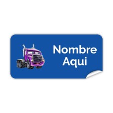 Etiqueta Rectangular  Camión