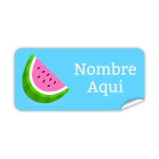 Etiqueta Rectangular  Sandía