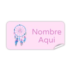 Etiqueta Rectangular  Atrapasueños