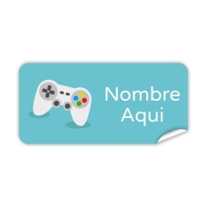 Etiqueta Rectangular Gaming
