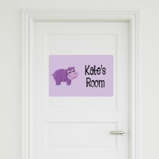 Hippo Door Sign