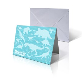 6x4 Landscape Dino Card