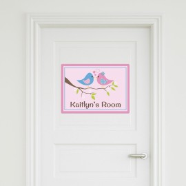 Two Birds Door Sign