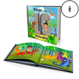 "Los diez dinosaurios" Libro de cuentos personalizado