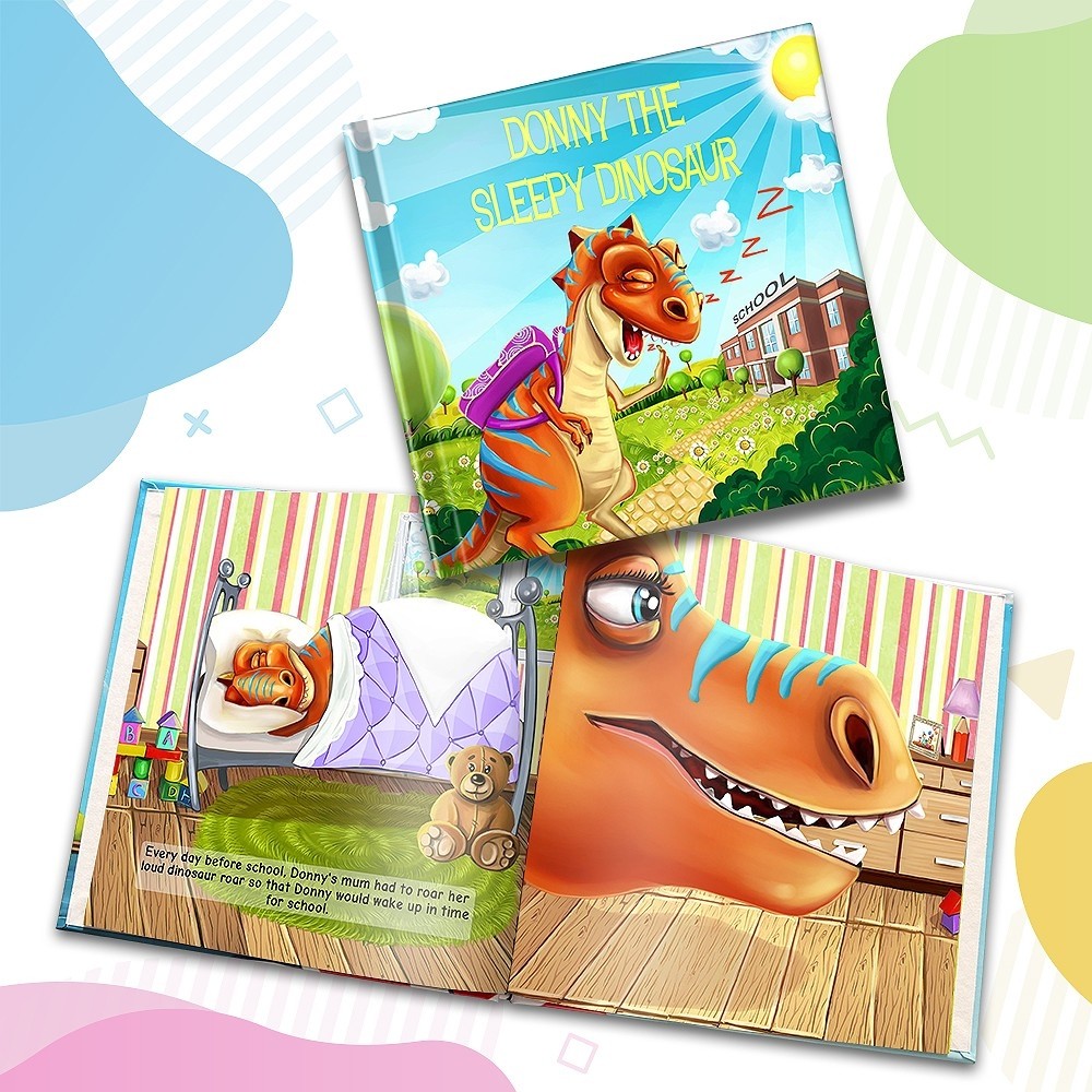 "Sleepy Dinosaur" Personalised Story Book