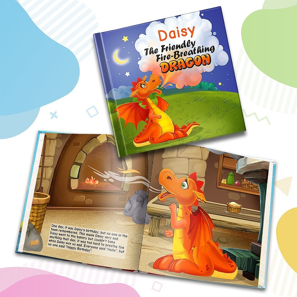 "The Friendly Fire Breathing Dragon" Personalised Story Book