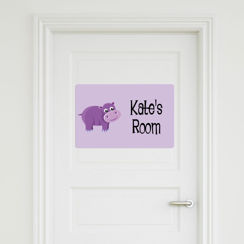 Hippo Door Sign