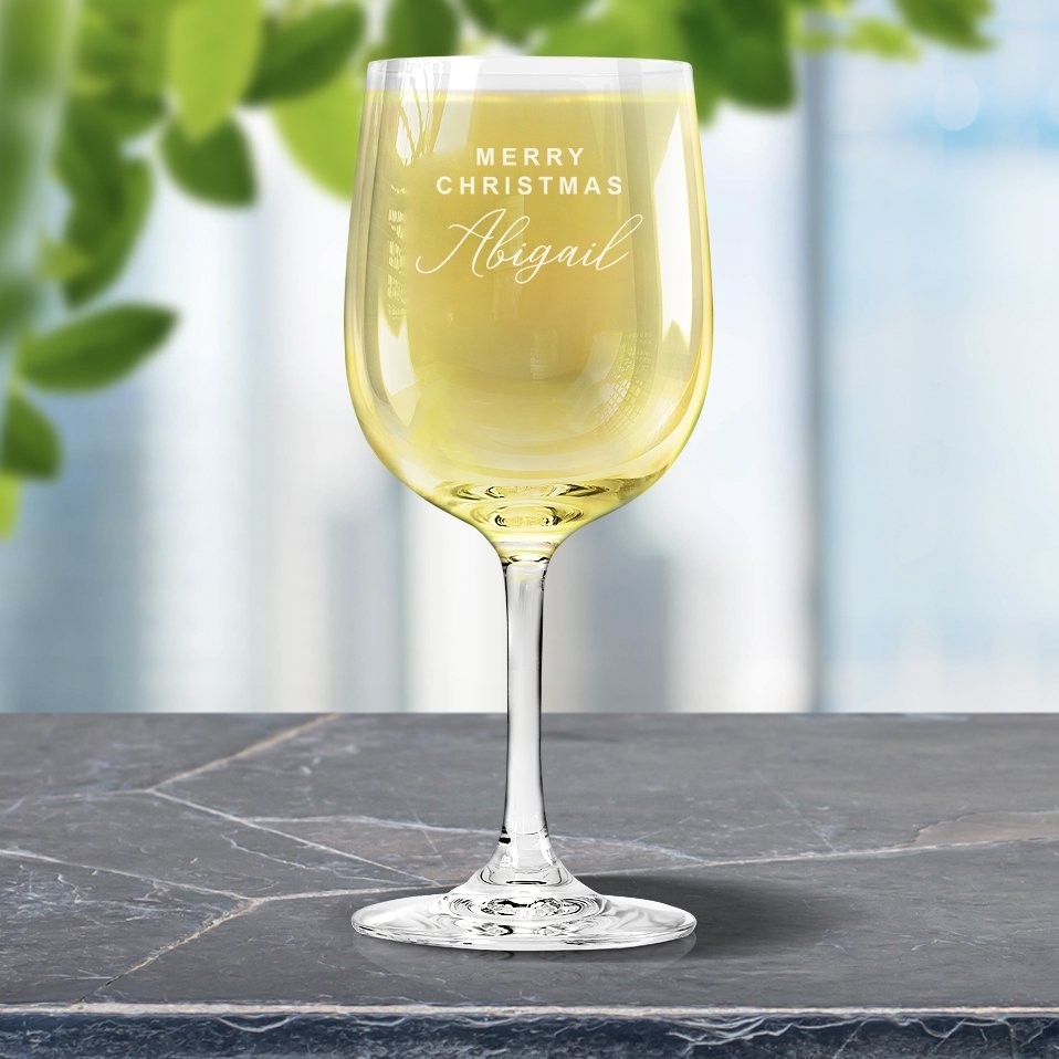 [US-Only] Christmas Engraved Wine Glass