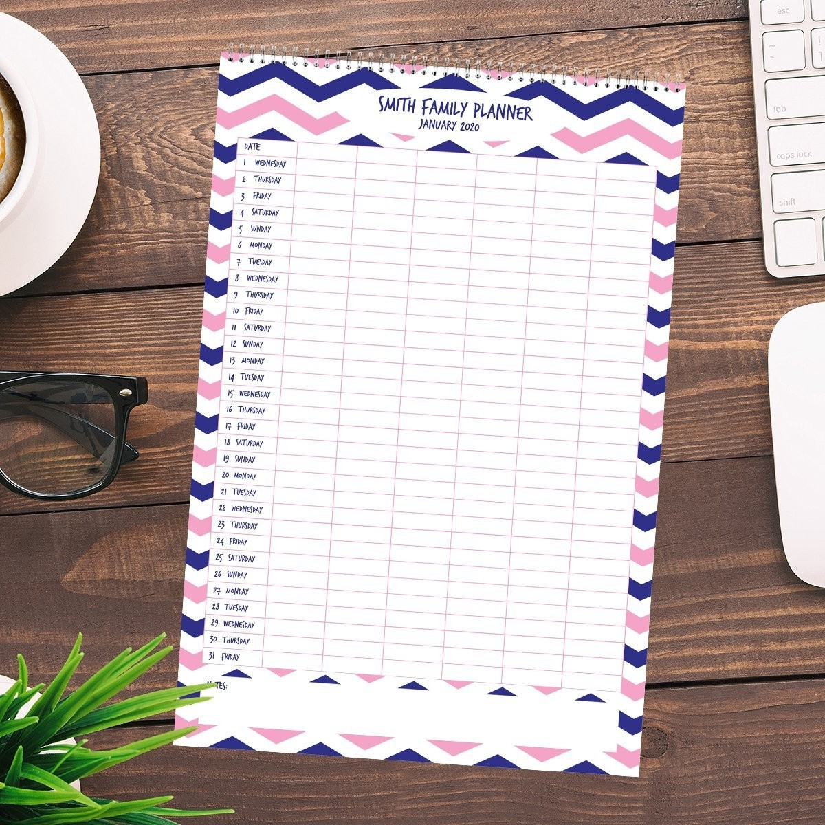 Chevron Family Planner