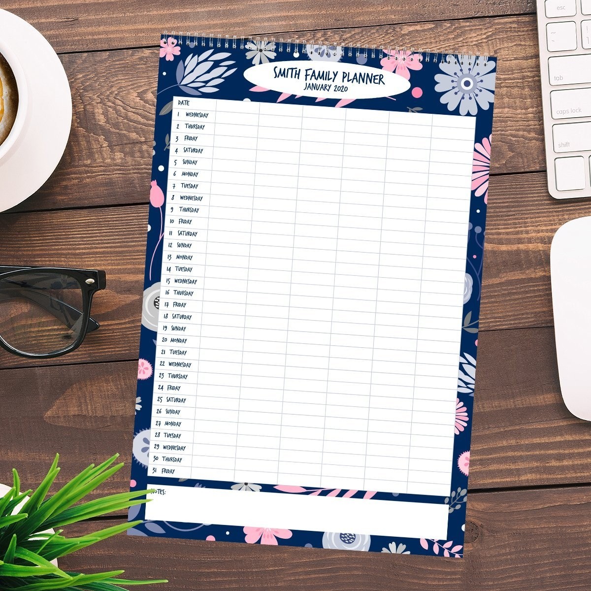 Floral Family Planner