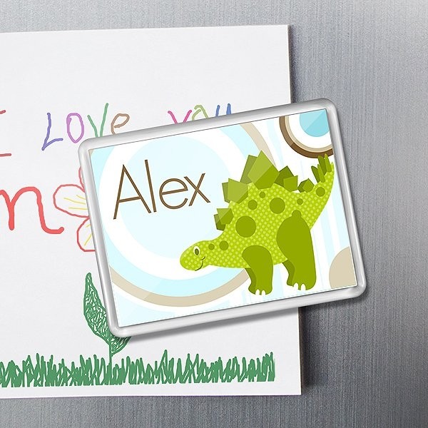 Fridge Magnet with Green Dino