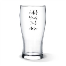 Add Your Own Message Standard Beer Glass