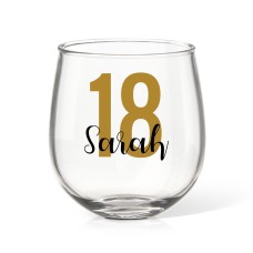 Age Stemless Wine Glass