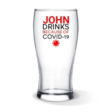 Covid Standard Beer Glass
