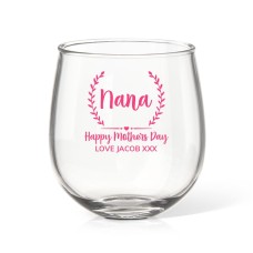 Crest Stemless Wine Glass