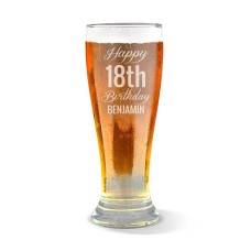 Add Your Own Message Premium Beer Glass
