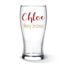 Festive Standard Beer Glass