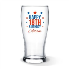 Happy Birthday Standard Beer Glass
