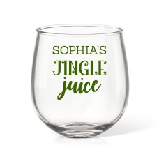 Jingle Juice Stemless Wine Glass