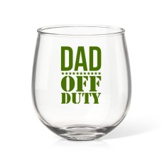 Off Duty Stemless Wine Glass