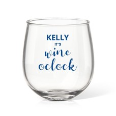Wine Time Stemless Wine Glass