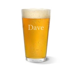 Name Engraved Standard Beer Glass