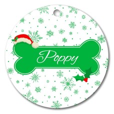 Bone Round Porcelain Ornament