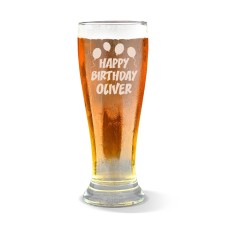 Add Your Own Message Premium Beer Glass