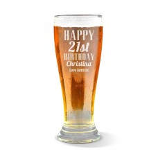 Add Your Own Message Premium Beer Glass
