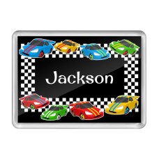 Race Cars Fridge Magnet
