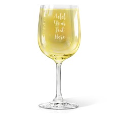 Add Your Own Message Engraved Wine Glass